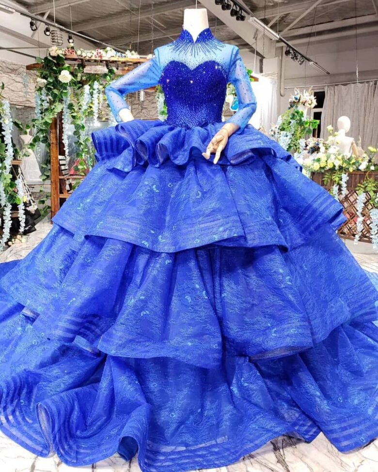 15 Best Blue and White Wedding Dresses in 2023 - Royal Wedding