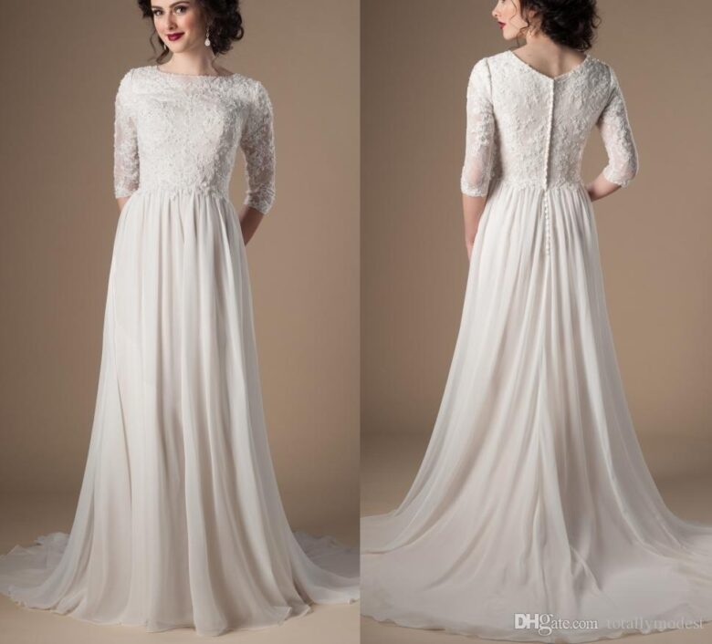 cheap modest wedding gowns