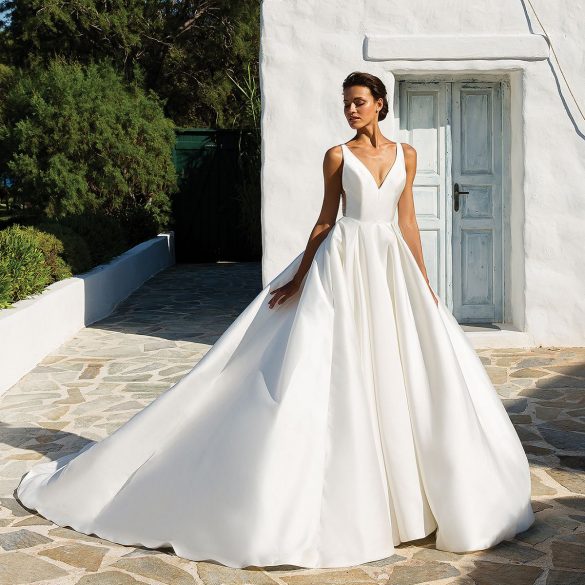 royal white gown