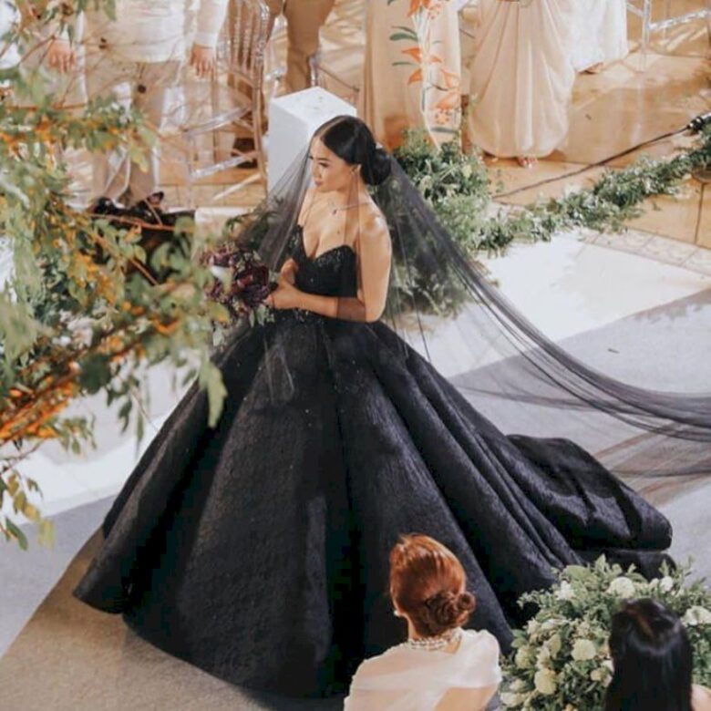 black wedding dress 2019