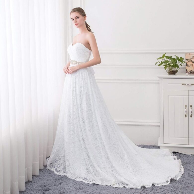 cheap wedding dresses under 100 near me