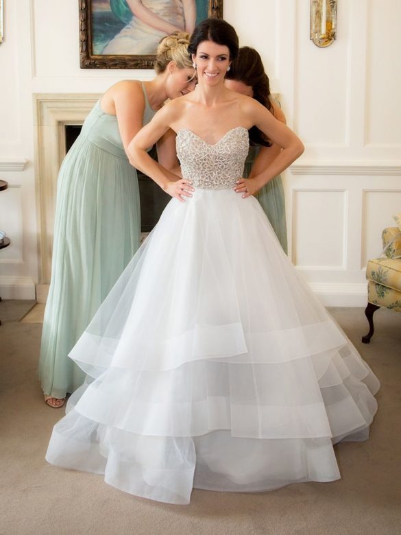 crystal wedding gown